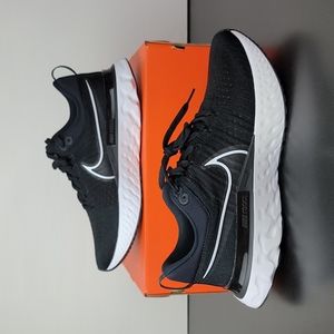 Nike React Infinity Run Flyknit 2 Black White Men's Running Shoes